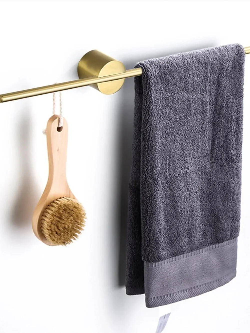 Bathroom Towel Rack Non Perforated Towel Rack Movable Single Pole Towel Rack